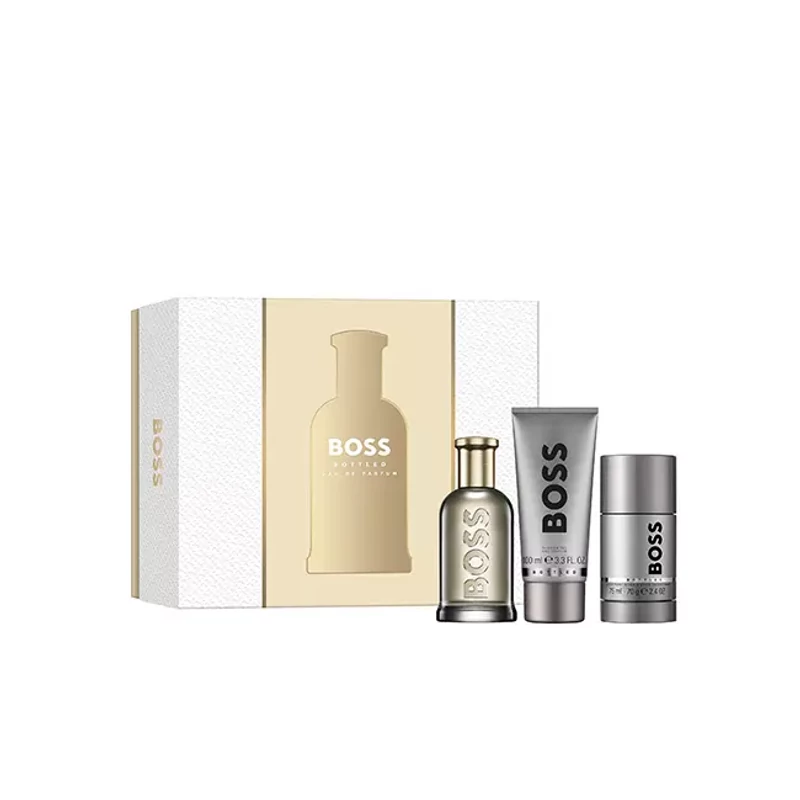 Hugo Boss Boss Bottled EDT 100ml + 100ml Tusfürdő + 150 Deo Stick Férfi Parfüm Ajándékcsomag