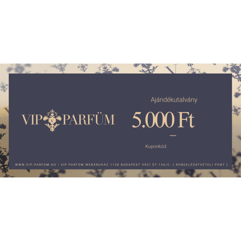 VIP-Parfüm ajándékutalvány 5,000 Ft értékben